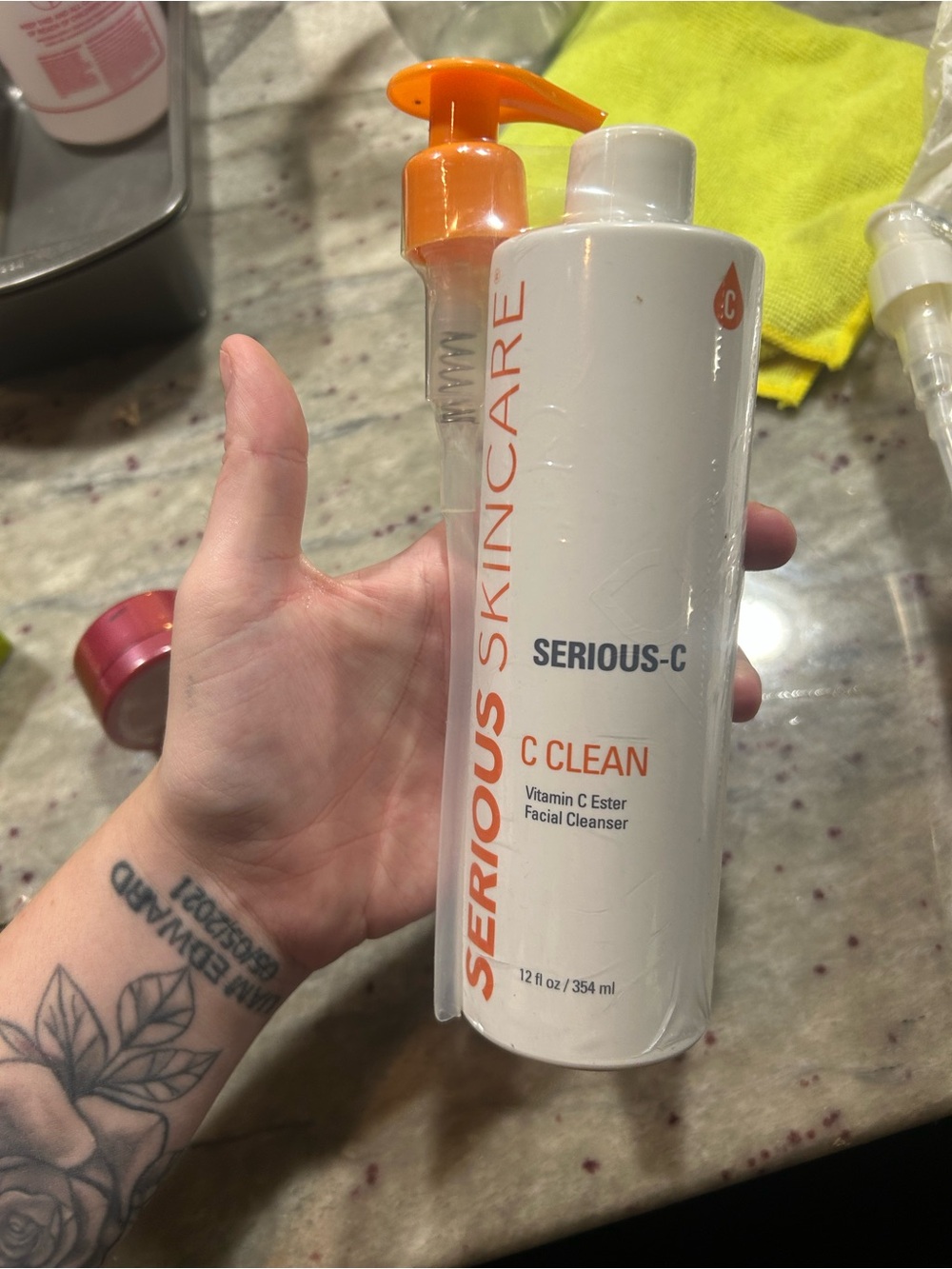 Serious Skincare C Clean Vitamin C Facial Cleanser - White/Orange